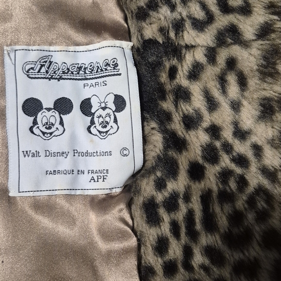 Apparence Paris Vintage Disney Minnie Mouse Faux Fur Jacket - Picture 3 of 10